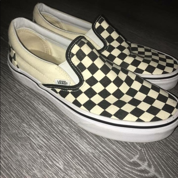 checkered vans size 10
